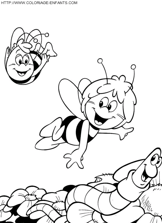 Maya The Bee coloring