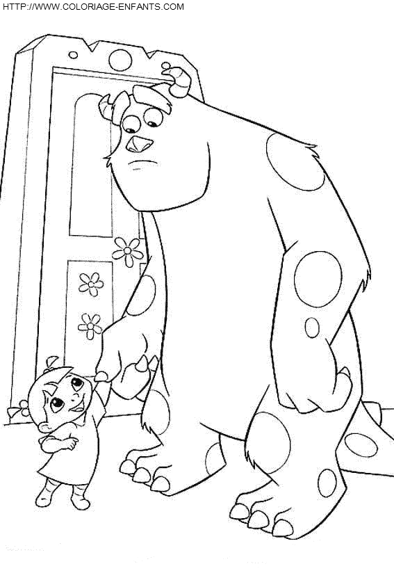 Monsters Inc coloring