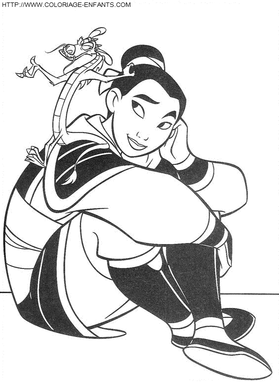 Mulan coloring