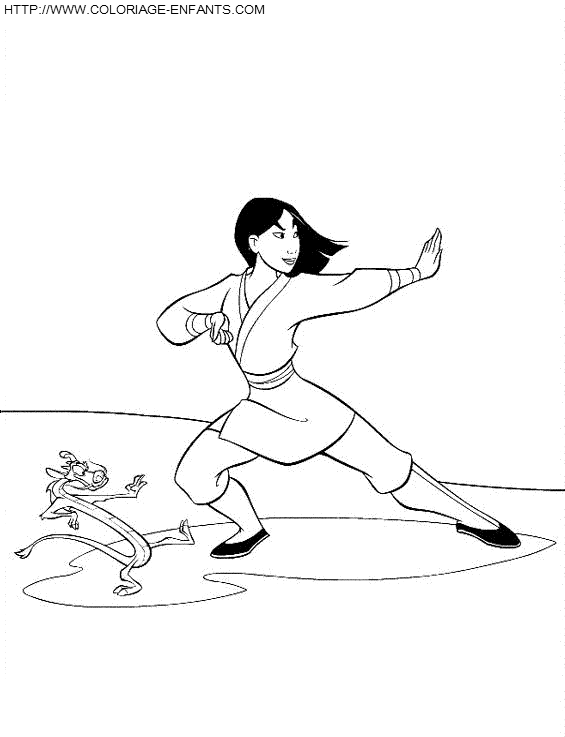 Mulan coloring