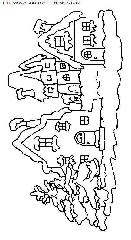 Houses coloring