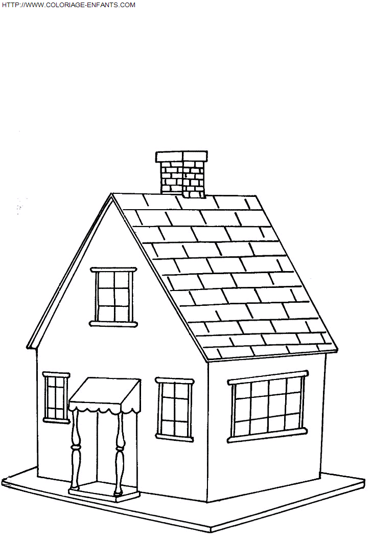 Houses coloring