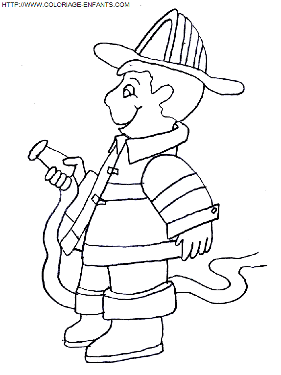 Firemen coloring