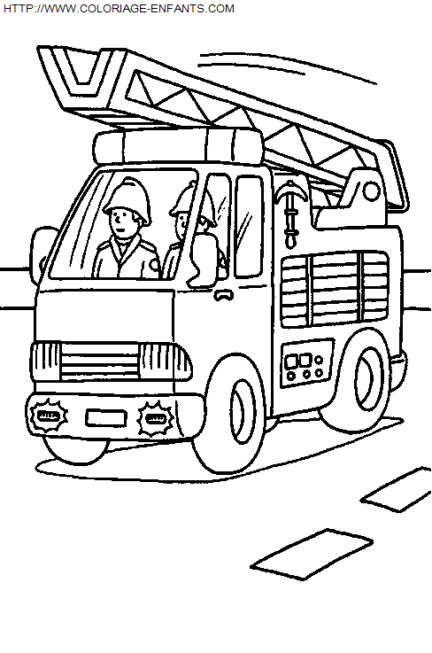 Firemen coloring