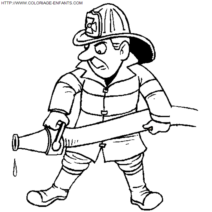 Firemen coloring