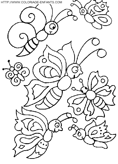 Butterflies coloring