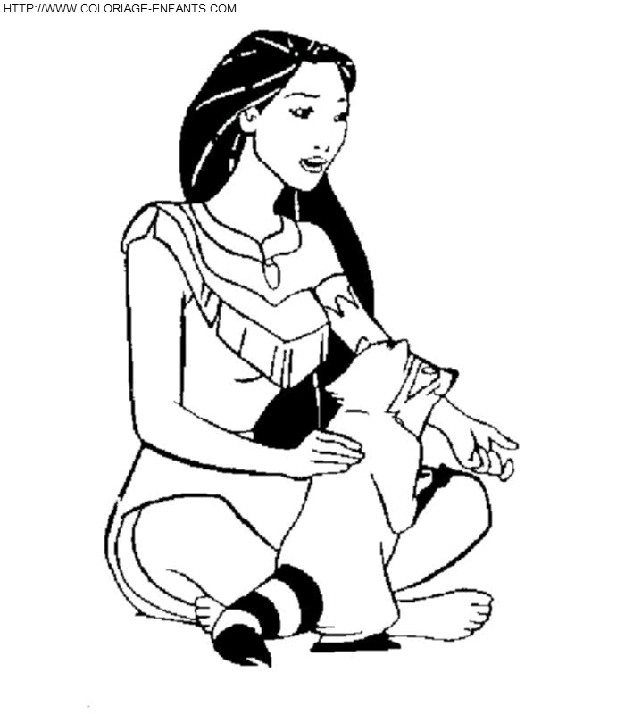 Pocahontas coloring