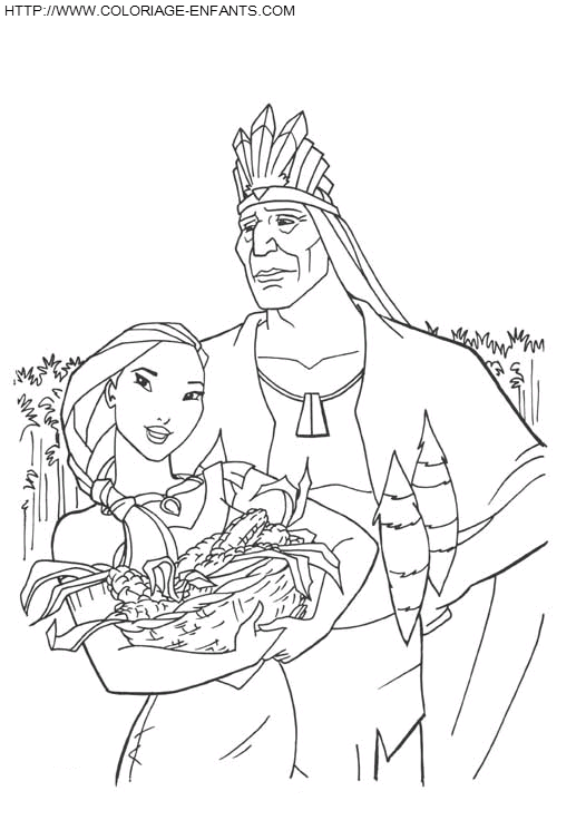 Pocahontas coloring