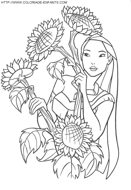 Pocahontas coloring