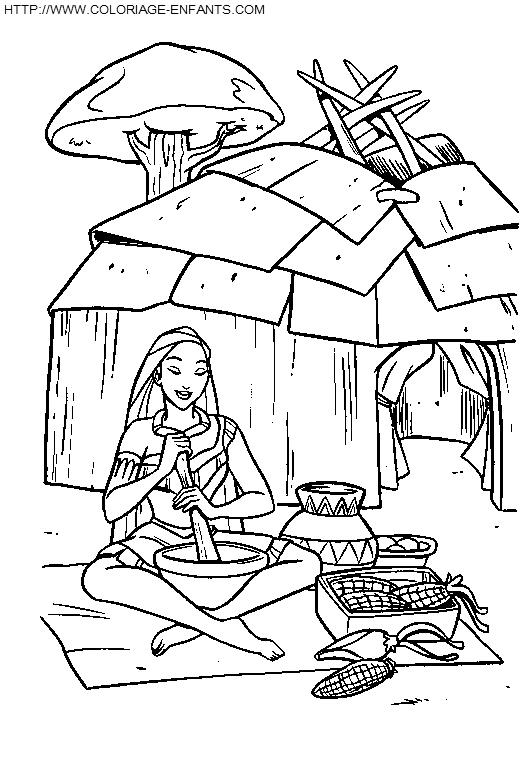 Pocahontas coloring