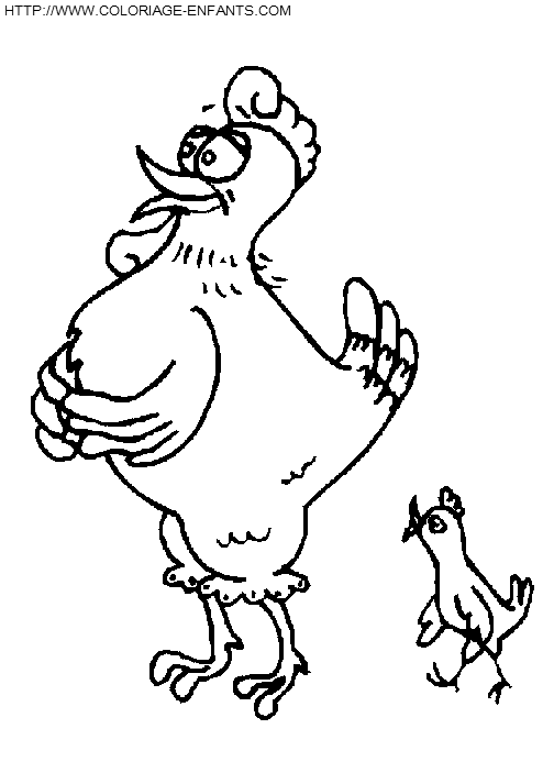 Hens coloring