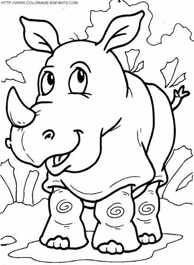 Rhinoceros coloring