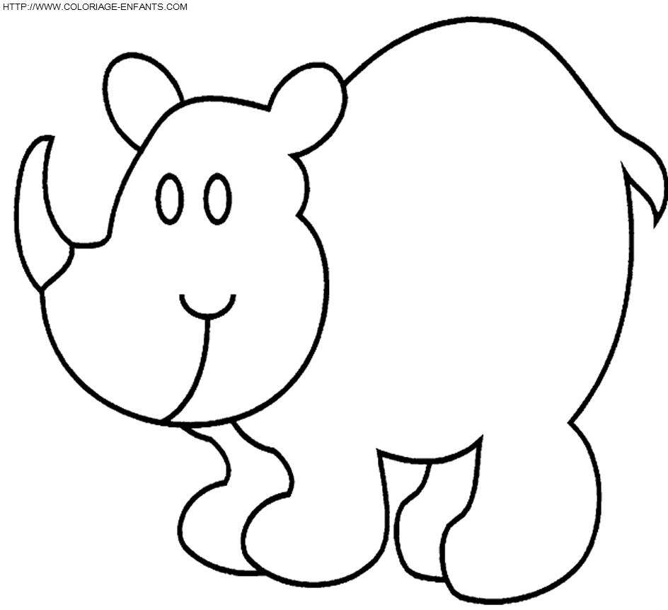 Rhinoceros coloring