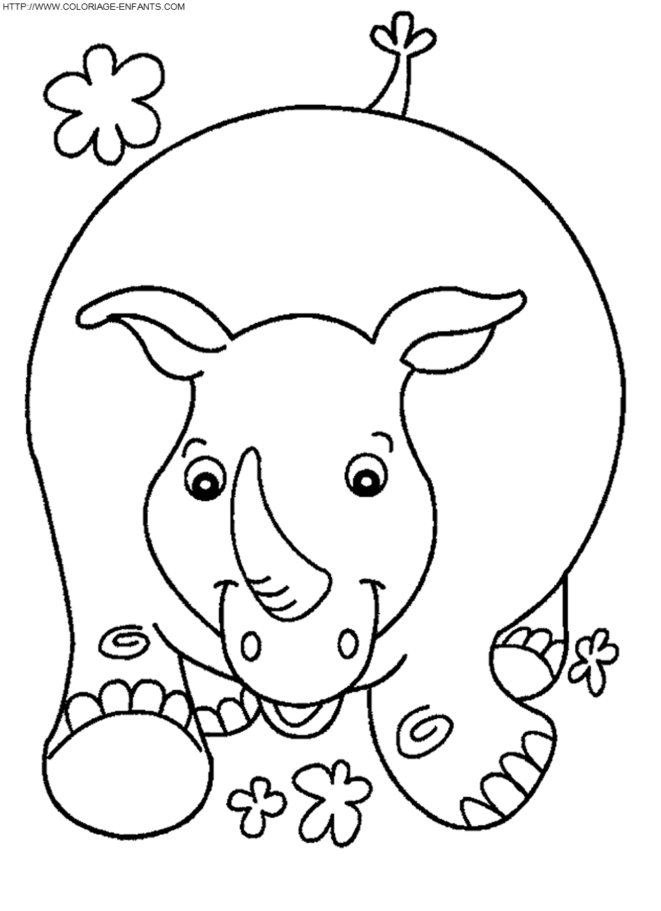 Rhinoceros coloring