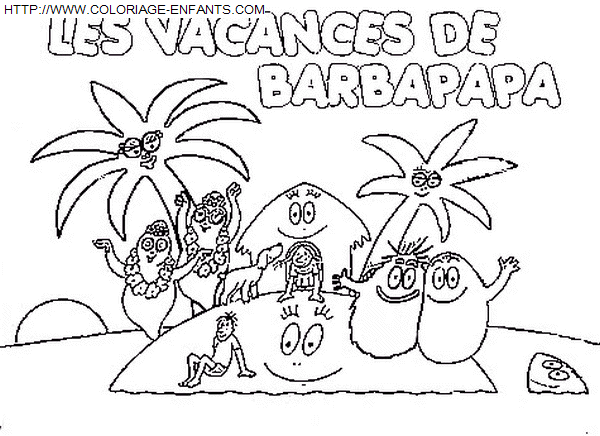 Barbapapa coloring