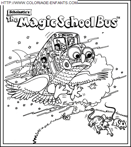 The Magic School Bus coloring
