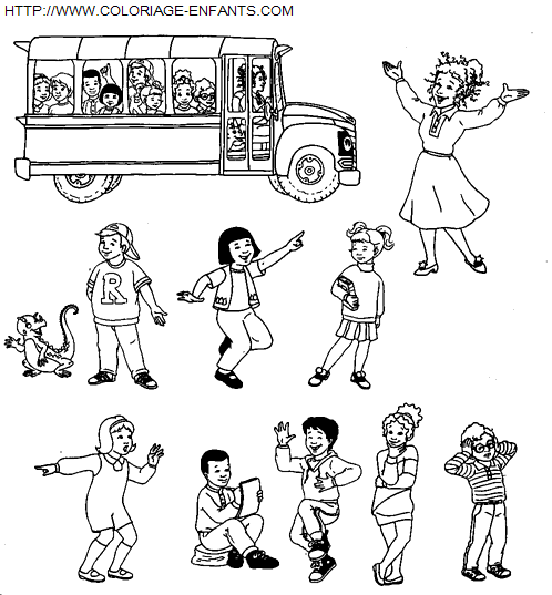 The Magic School Bus coloring