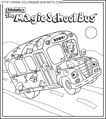 The Magic School Bus coloring