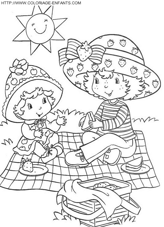 Strawberry Shortcake coloring