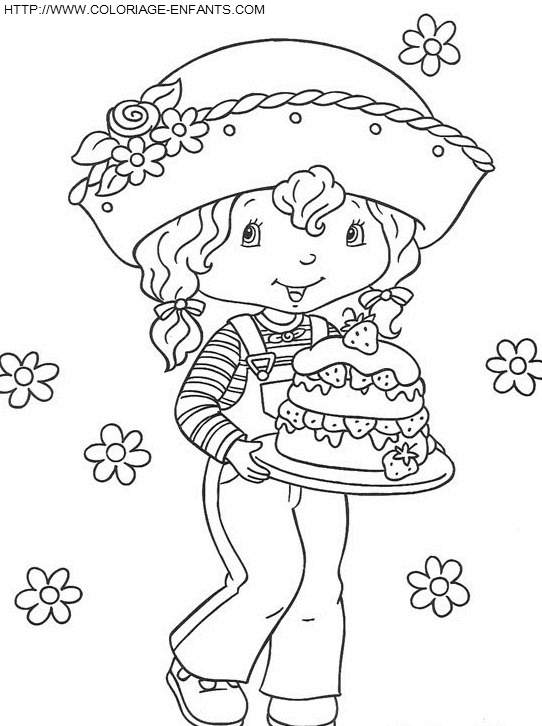 Strawberry Shortcake coloring