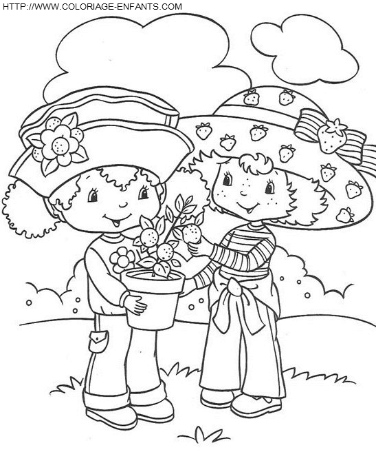 Strawberry Shortcake coloring