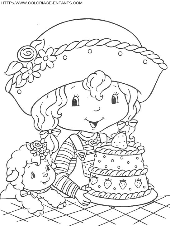 Strawberry Shortcake coloring