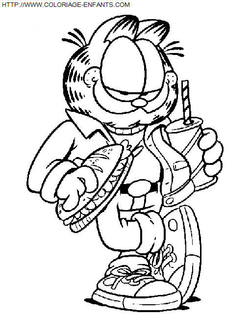 Garfield coloring