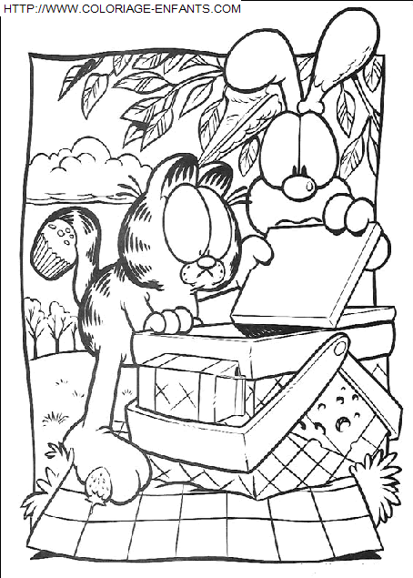 Garfield coloring