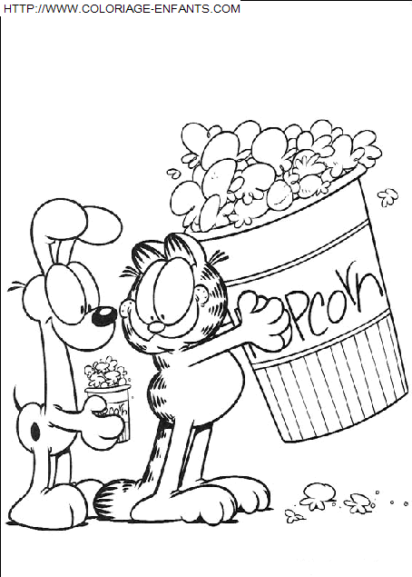 Garfield coloring