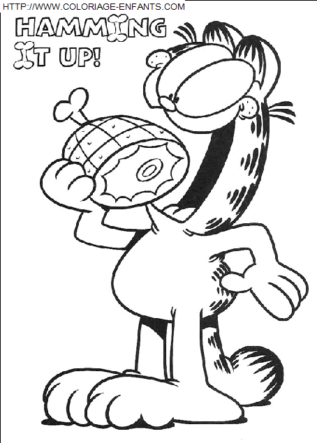 Garfield coloring