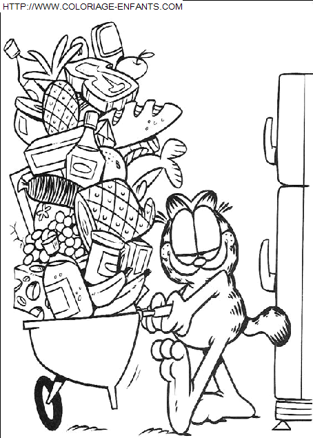 Garfield coloring