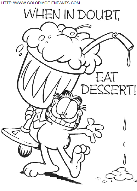 Garfield coloring