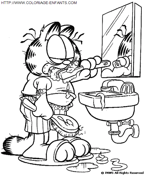 Garfield coloring