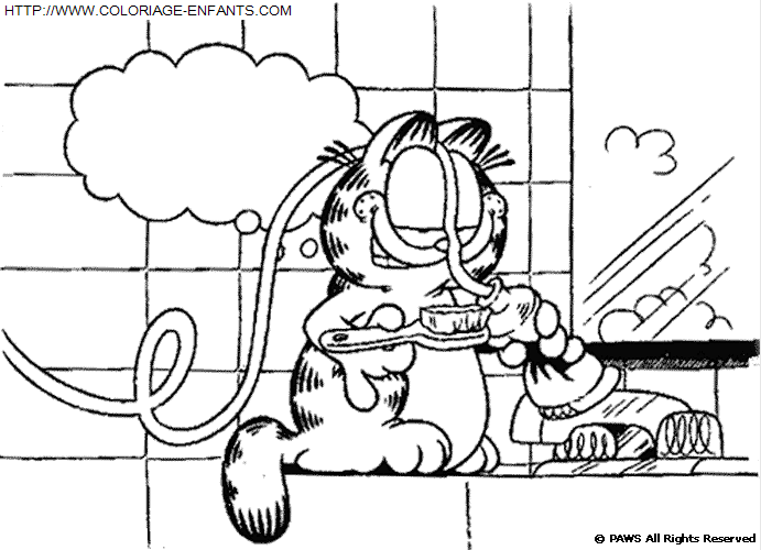 Garfield coloring