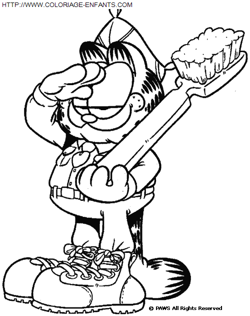 Garfield coloring