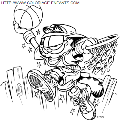 Garfield coloring