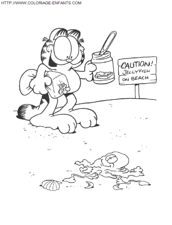 Garfield coloring