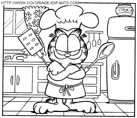 Garfield coloring