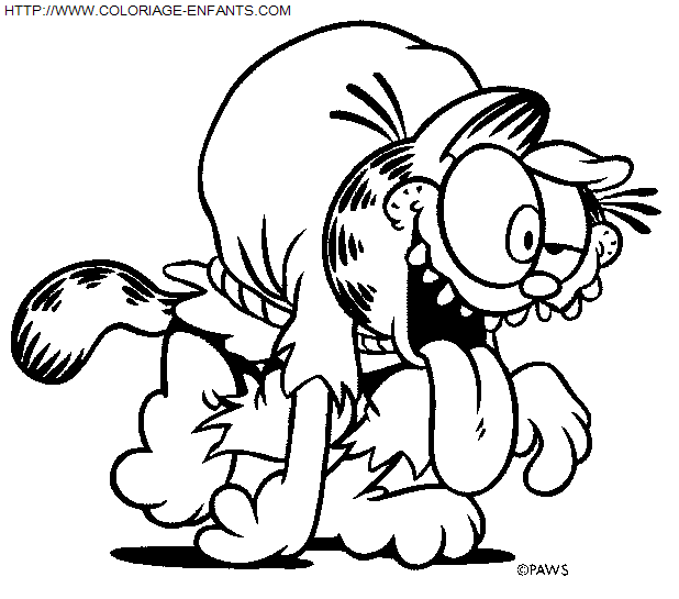 Garfield coloring