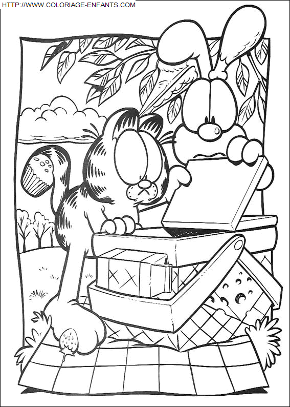 Garfield coloring