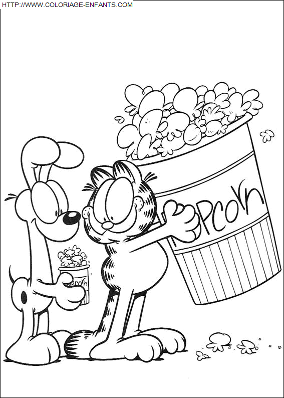 Garfield coloring