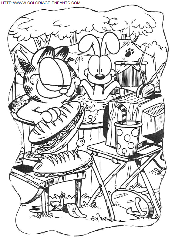 Garfield coloring