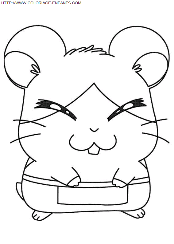 Hamtaro coloring