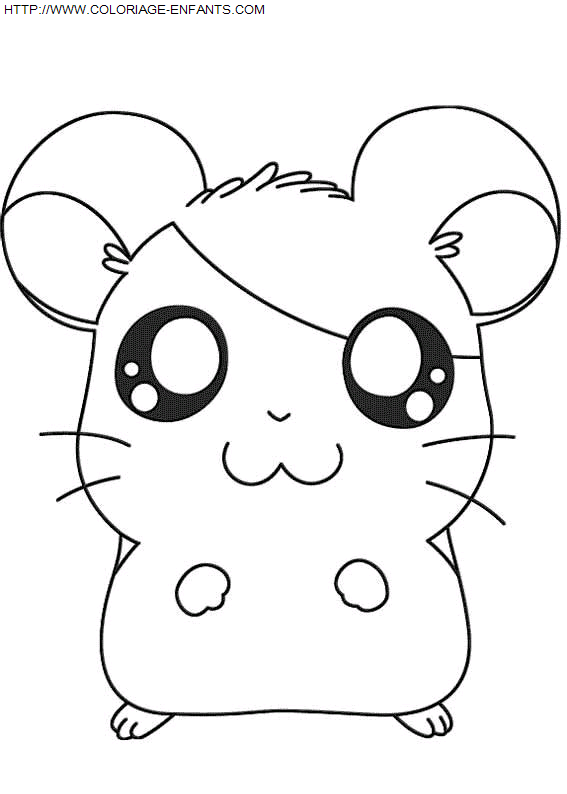 Hamtaro coloring