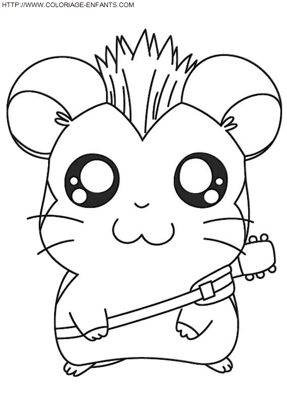 Hamtaro coloring