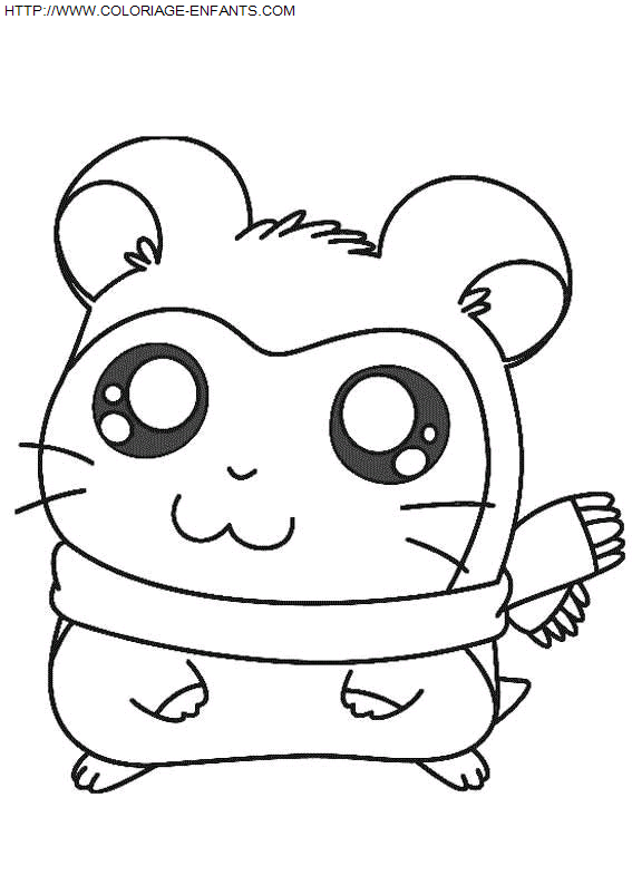 Hamtaro coloring