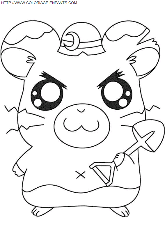 Hamtaro coloring