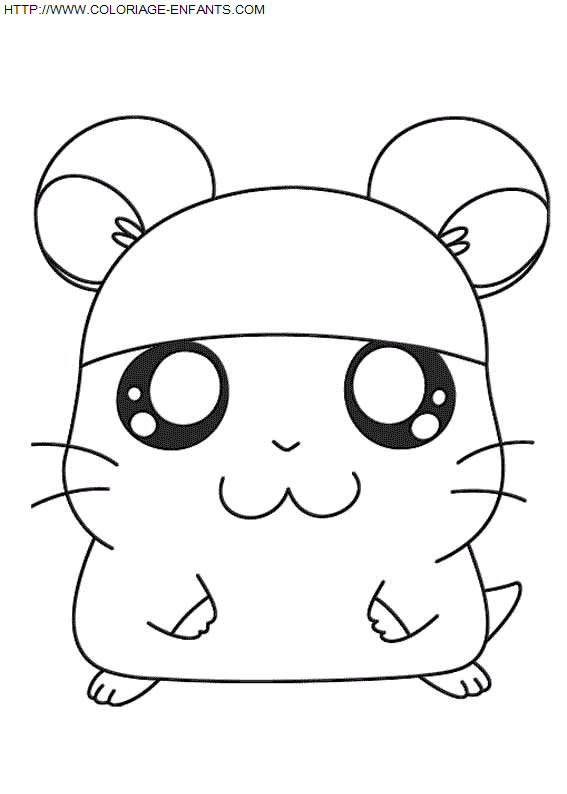 Hamtaro coloring