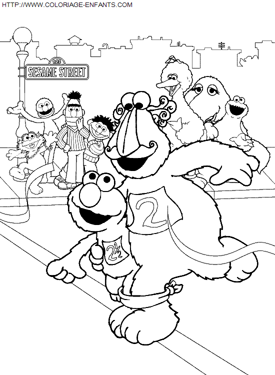 Sesame Street coloring