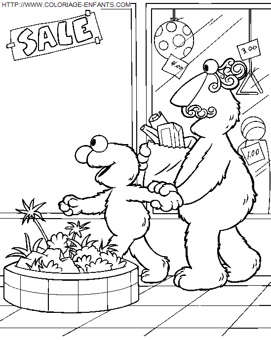 Sesame Street coloring